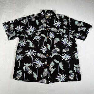 Reyn Spooner Shirt Men M Short Sleeve Single Pocket 100% Spun Rayon Made in USA